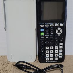 Texas Instruments TI-84 Plus CE Graphing Calculator - Black- Beige.
