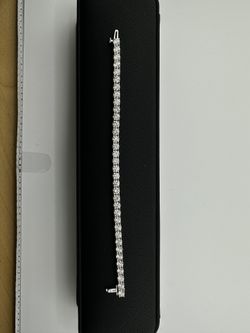 Tennis Bracelet 4.00 Carat Diamond 14k White Gold 