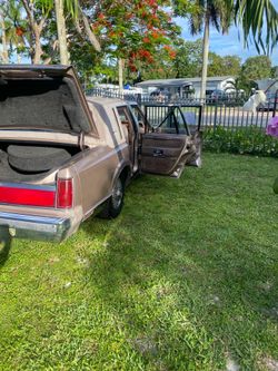 Vintage tan Lincoln continental