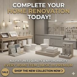 Extreme discounted home renovation fixtures. (Sinks, Faucets, lighting fixtures, tile, toilets,ect)