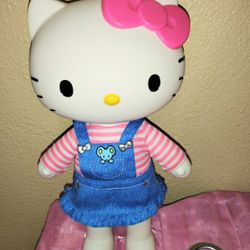 Hello Kitty Vinyl Doll 14 Inches Tall Rare 