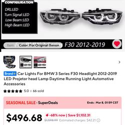 2012-2019 Bmw 335i Xeon Headlights 