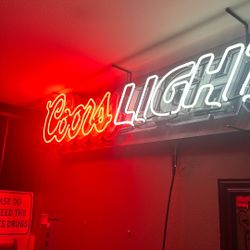 Coors Light Beer Sign (Neon) 6 Feet 