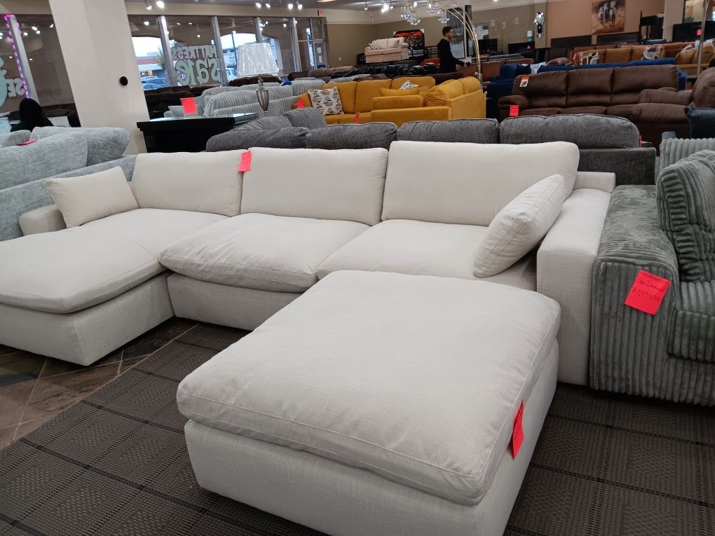 White Sectional 