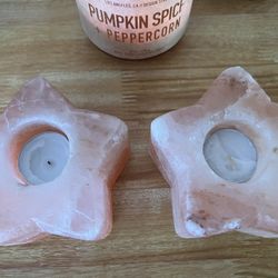 Himalayan Salt candle Holders. 