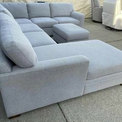 Sectional Couch Sofa With Storage Ottoman Thomasville Langdon 
