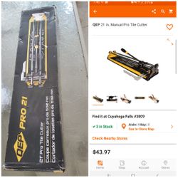 QEP 21 in. Manual Pro Tile Cutter