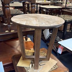Boho Chic Wooden End Table