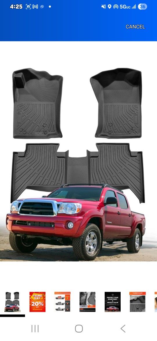 Toyota Tacoma Floor Mats New