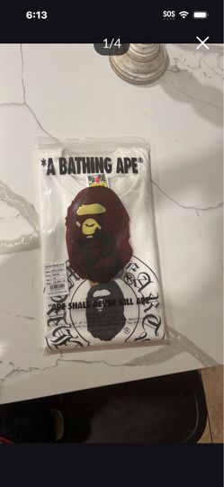 Men size-M chrome heart x bape tee