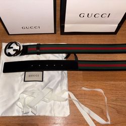 Gg Black Signature Belt 