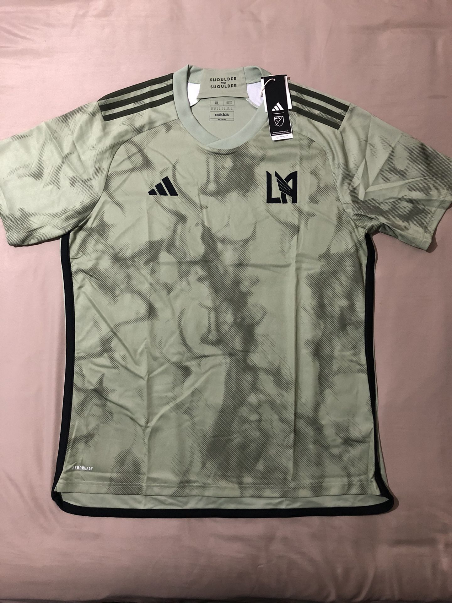 Adidas LAFC Away 2023-2024 Authentic Soccer Jersey X- Large Magic Lime NWT