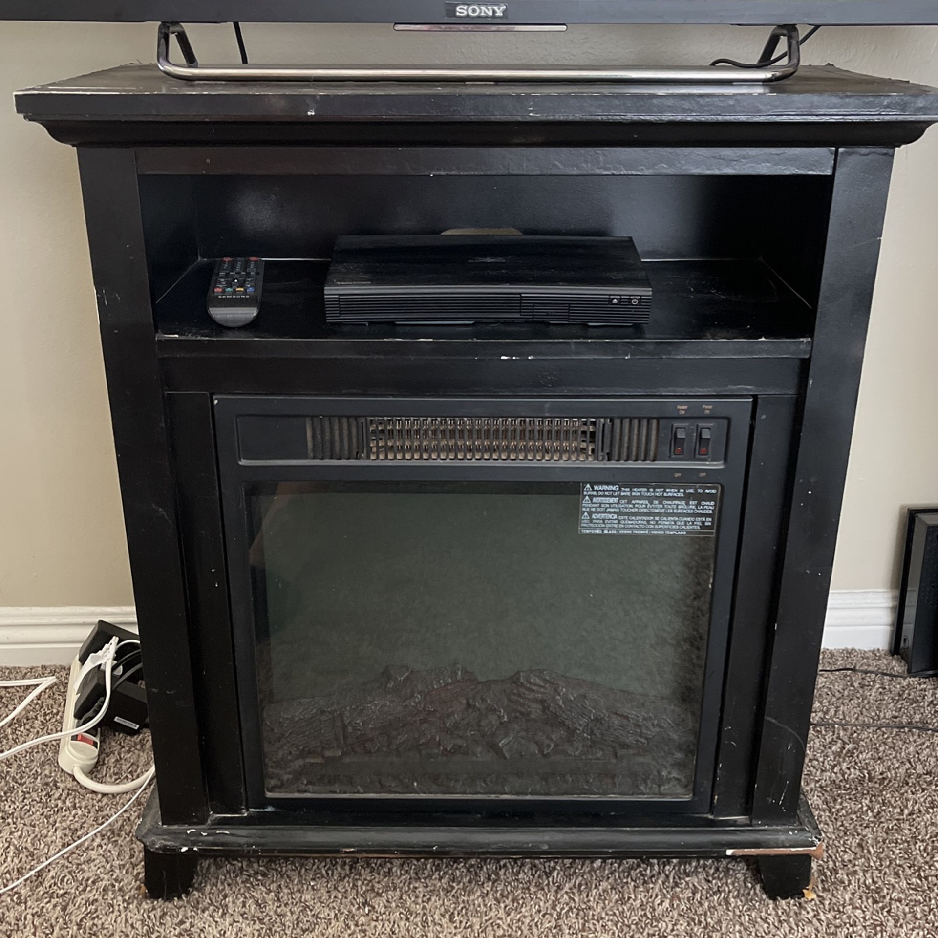 Fireplace TV stand