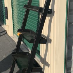 Solid Wood Ladder Bookshelf 