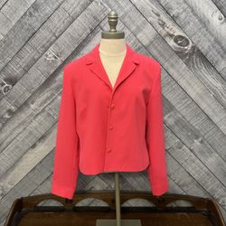 Pendelton Hot Pink Blazer Business Dress Size 12