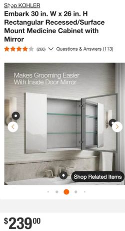 Bathroom mirror medicine cabinet