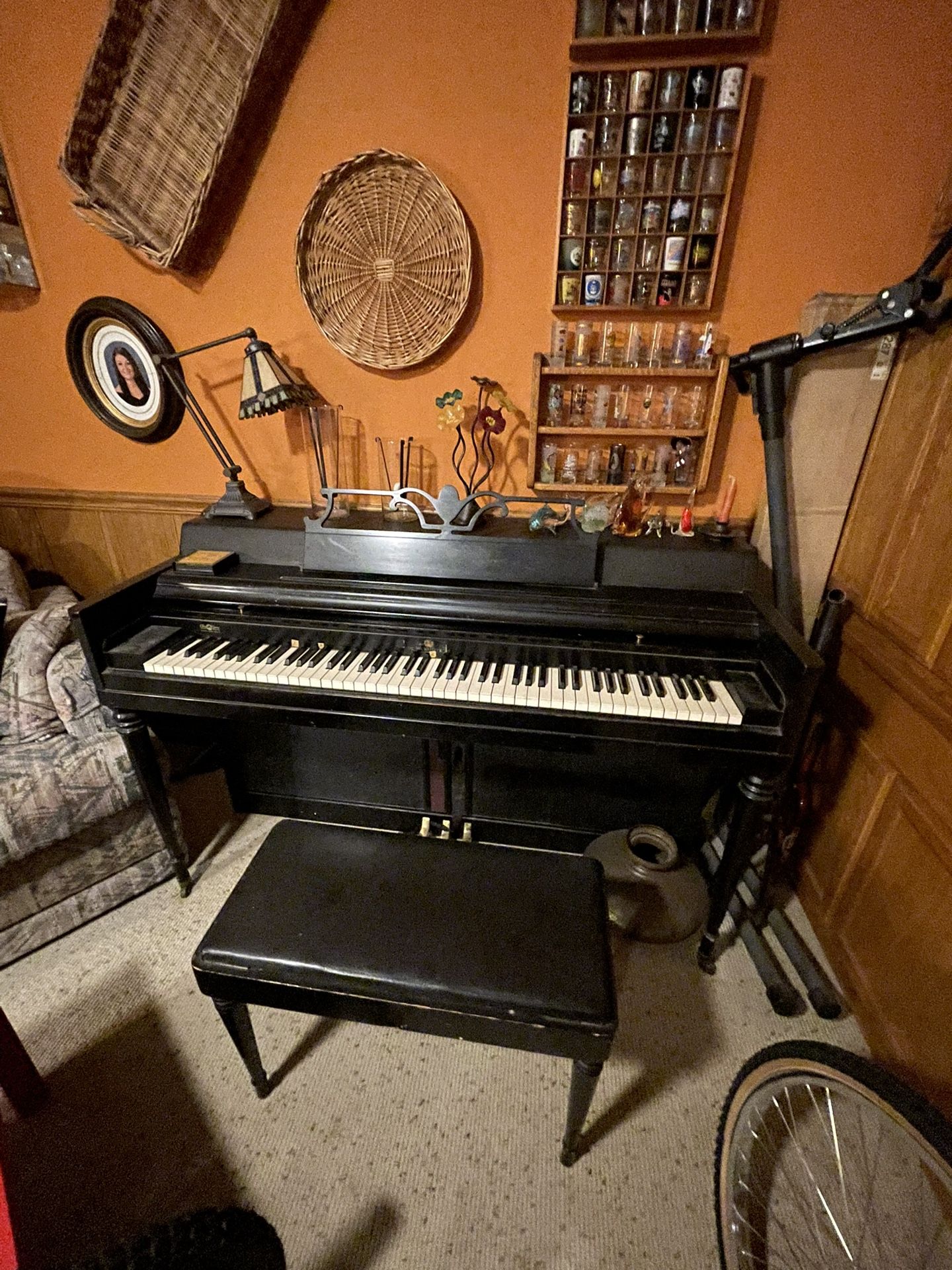 antique piano