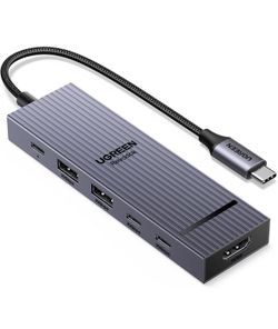 Brand New UGREEN Revodok Pro USB-C Hub 6 in 1 10Gbps 4K 60Hz HDMI, 100W Power Delivery for MacBook Pro/Air, iPad Pro, Thinkpad Rog Ally and More.