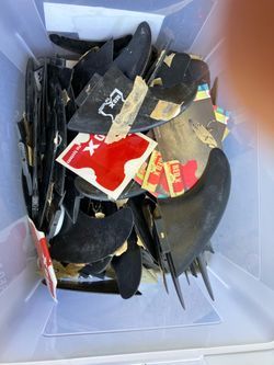 Box of surfboard fins