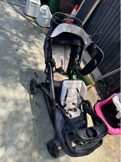 Double seat stroller
