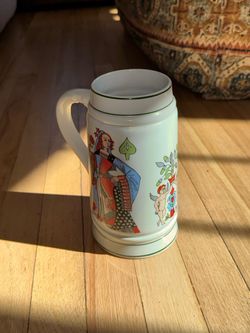 Vintage German porcelain beer stein