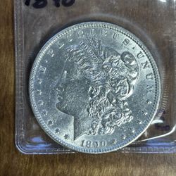 1890 Morgan Silver Dollar From The Philadelphia Mint 