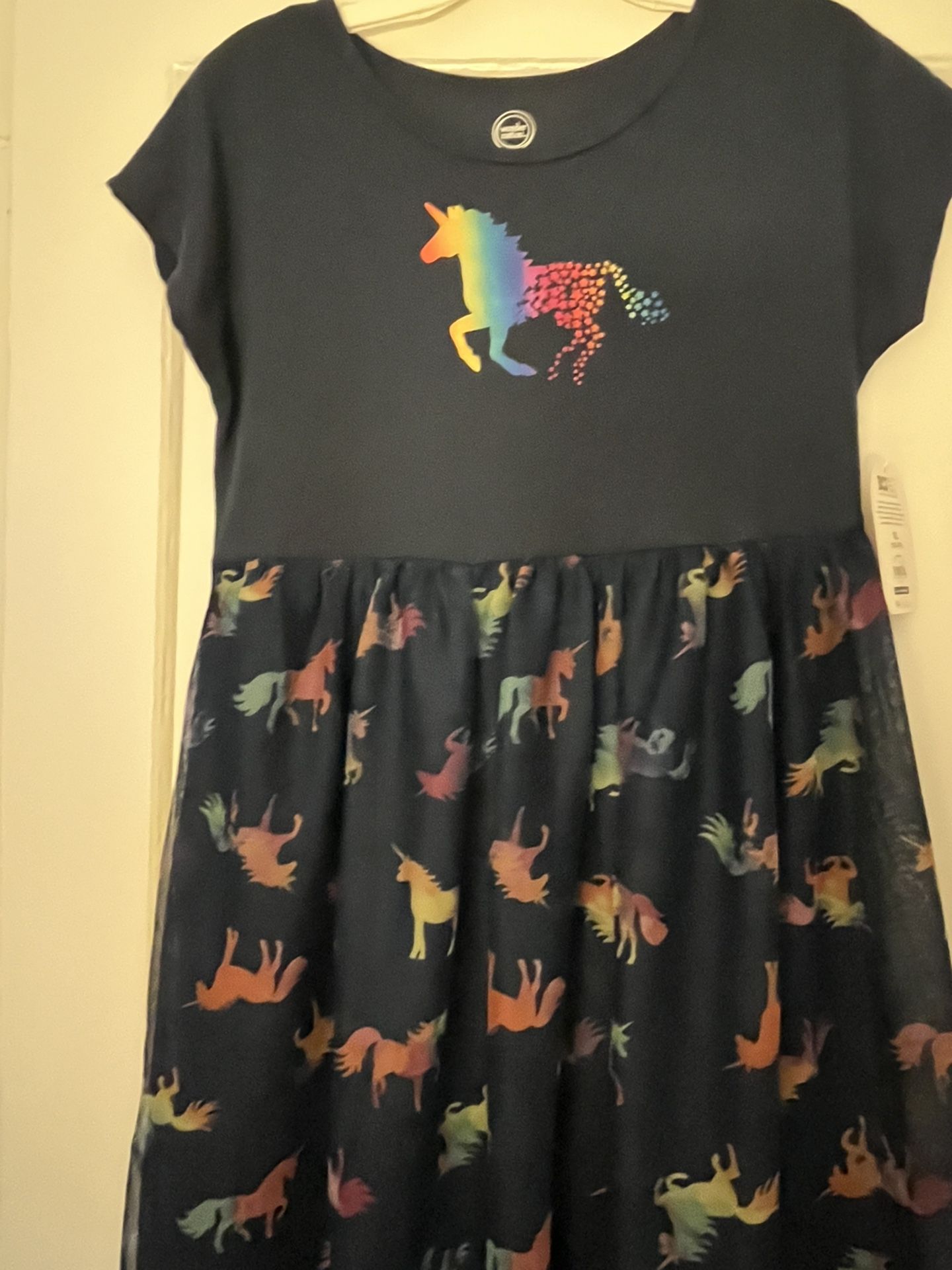 Brand New Plus Size Little Girl Unicorn Dress 14-16