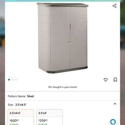 Rubbermaid Shed 2.5' × 4.5'