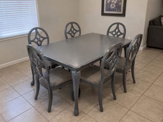Dining table and chairs