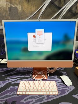 iMac 24” Orange m3 2023 computer