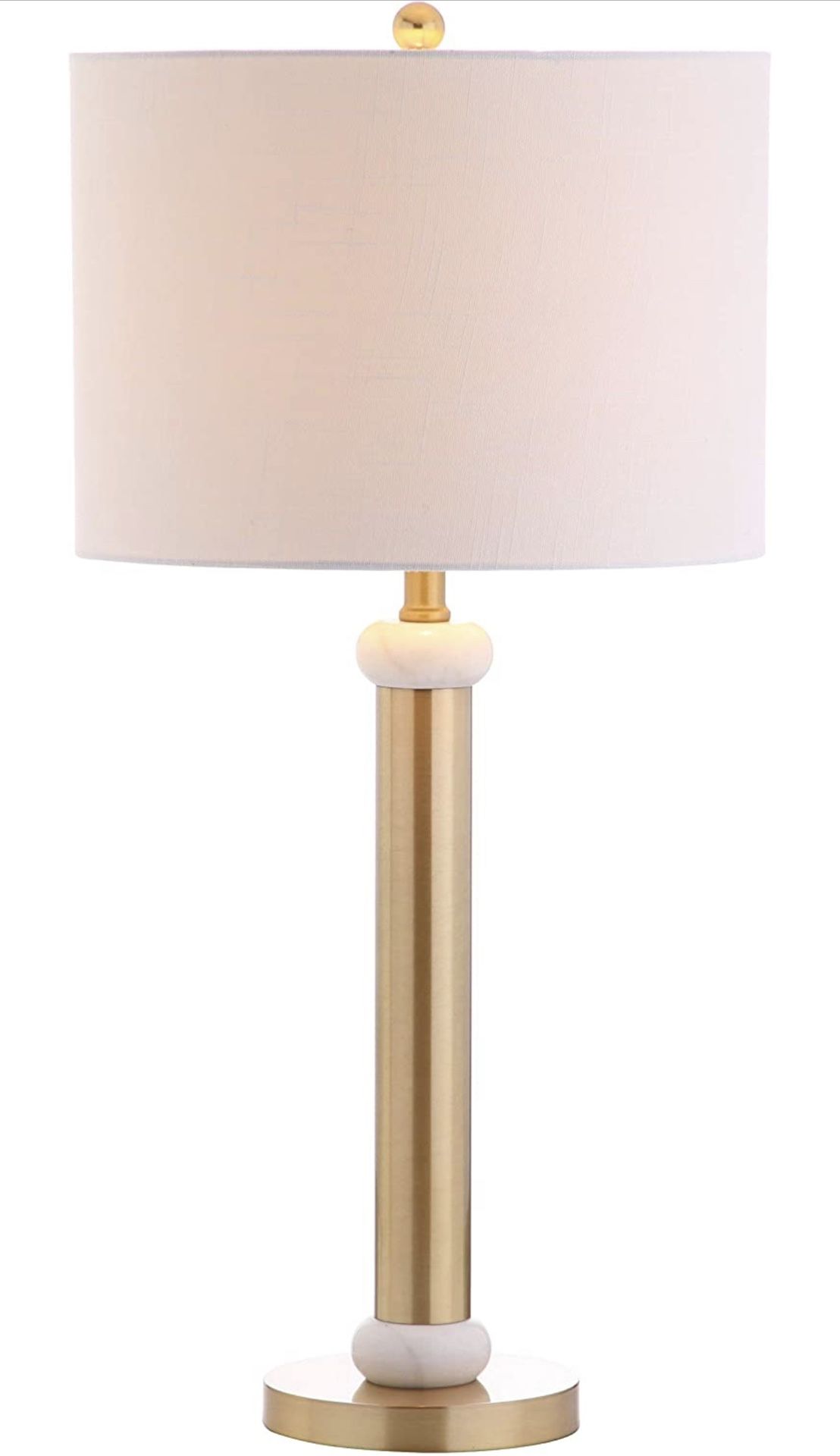 JONATHAN Y JYL1087A Gregory 27" Metal/Marble LED Table Lamp Contemporary Transitional Bedside Desk Nightstand Lamp for Bedroom Living Room Office Coll