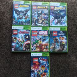 LEGO Xbox 360 Game Bundle (Marvel, Batman, Jurassic World & More)