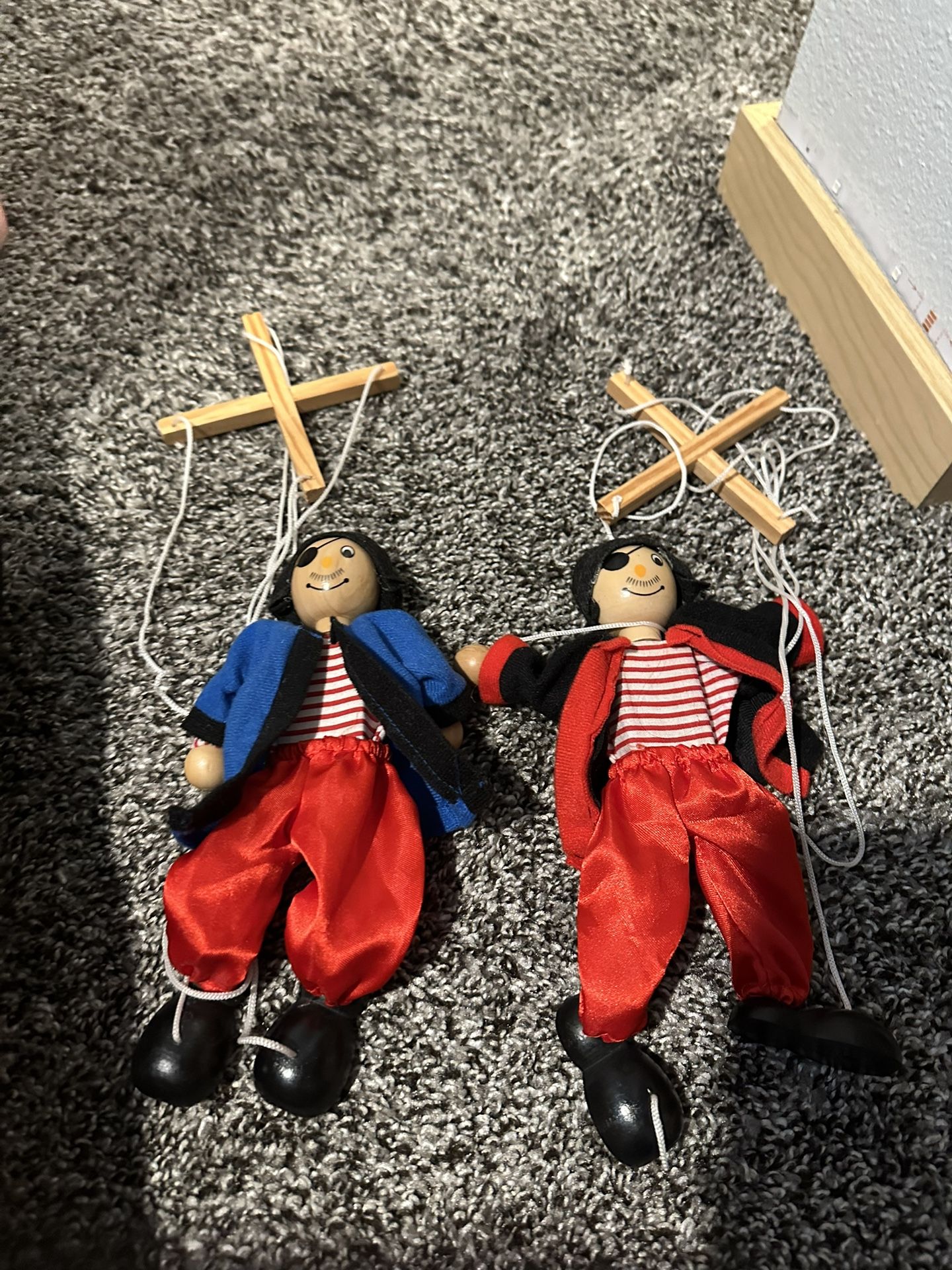 Pirate Marionette Puppet String Wood 