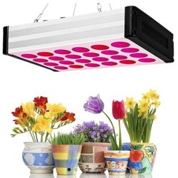 Bozily 800 Watt Grow Light for Indoor Plants Full Spectrum Dimmable Two Switches Led Plant Lights for Veg and Flowers with Daisy Chain(168 pcs LED)