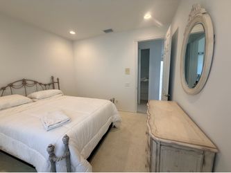 Complete queen bedroom  set - including bed, mattress, dresser and mirror