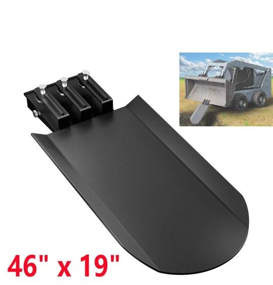 46" x 19" Clamp On Quick Spade Attachment for Skid Steer, Tractor Bucket