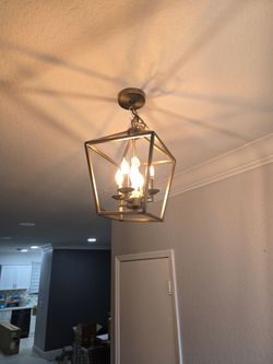2 modern shandelier lamps