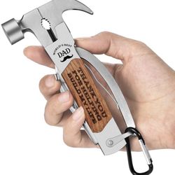 Gifts for Dad from Daughter Son Kids Wife, Unique Birthday Gift Ideas for Men Him, Cool Gadgets, Christmas Presents Stocking Stuffers for Men, Hammer 