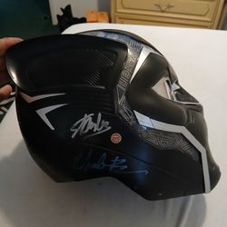 ULTRA-RARE Opportunity! Black Panther Helmet Autographed by Chadwick Boseman & Cast