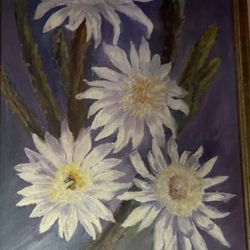 Hand Oil Painting Flowers 