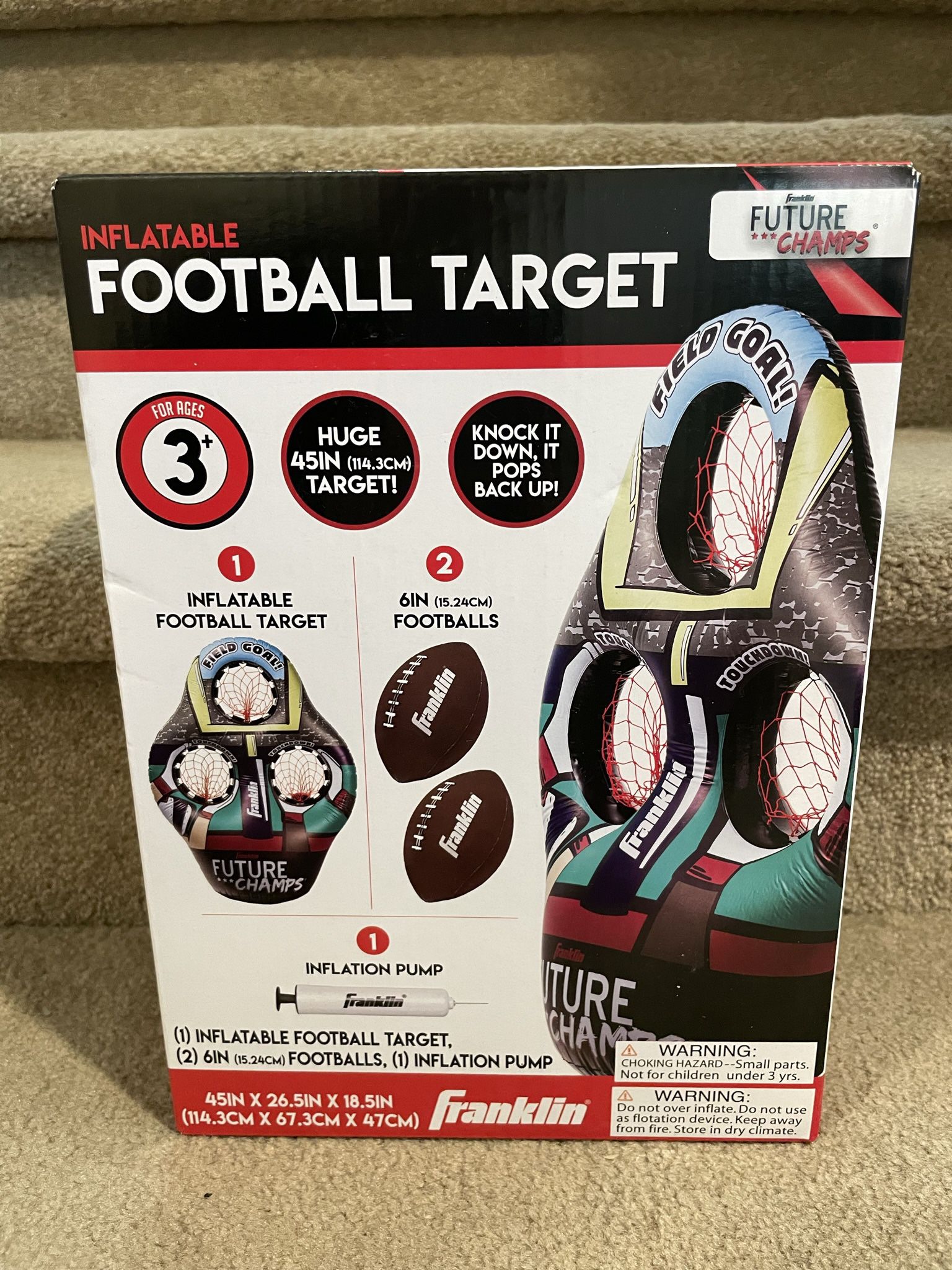 *NEW Inflatable Football Target & Balls 