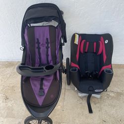Kids  Car Seat And Stroller In Good State 
