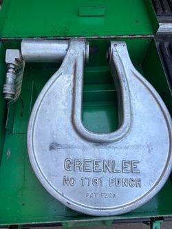 Used Greenlee 1731 Knockout Punch Driver w/ Case SILVER