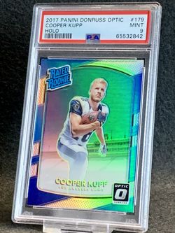 2017 Donruss Optic 💥 Cooper Kupp 💥 HOLO Rated Rookie PSA 9 Mint 💎 - Los Angeles Rams