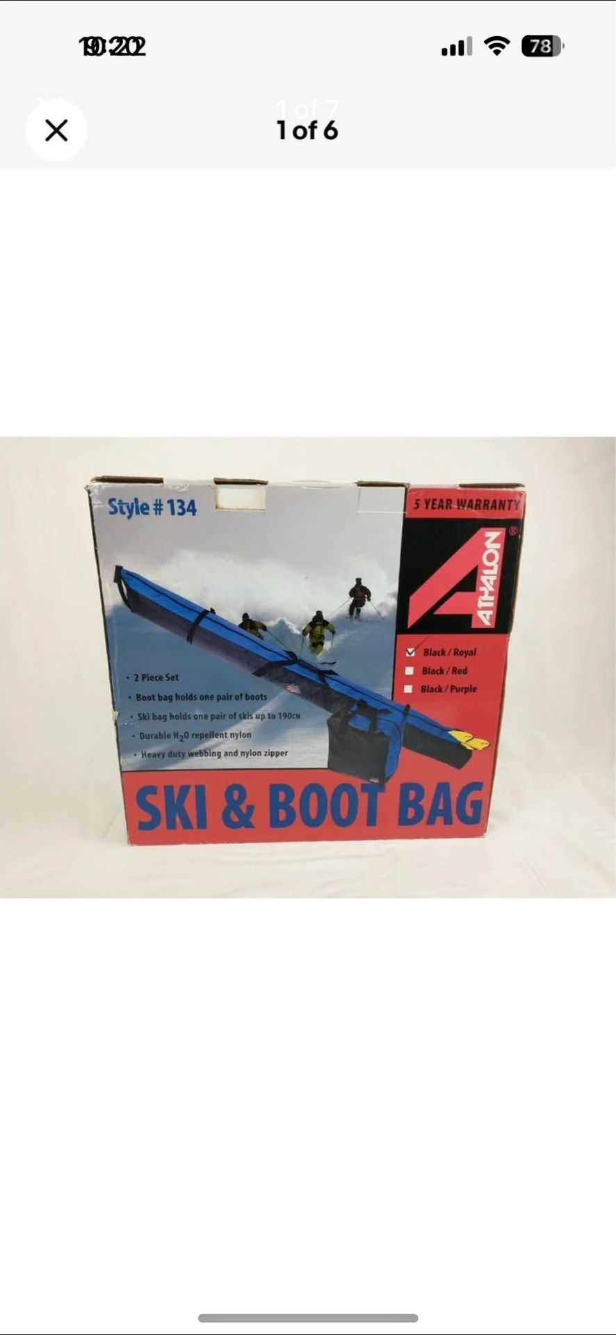 2 PC. Ski & Boot Bag Athalon Deluxe Bag Combo -( Best Offer ) Brand New