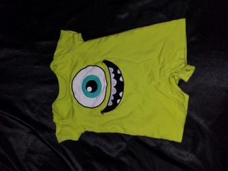 6 months mike Wizowski onesie