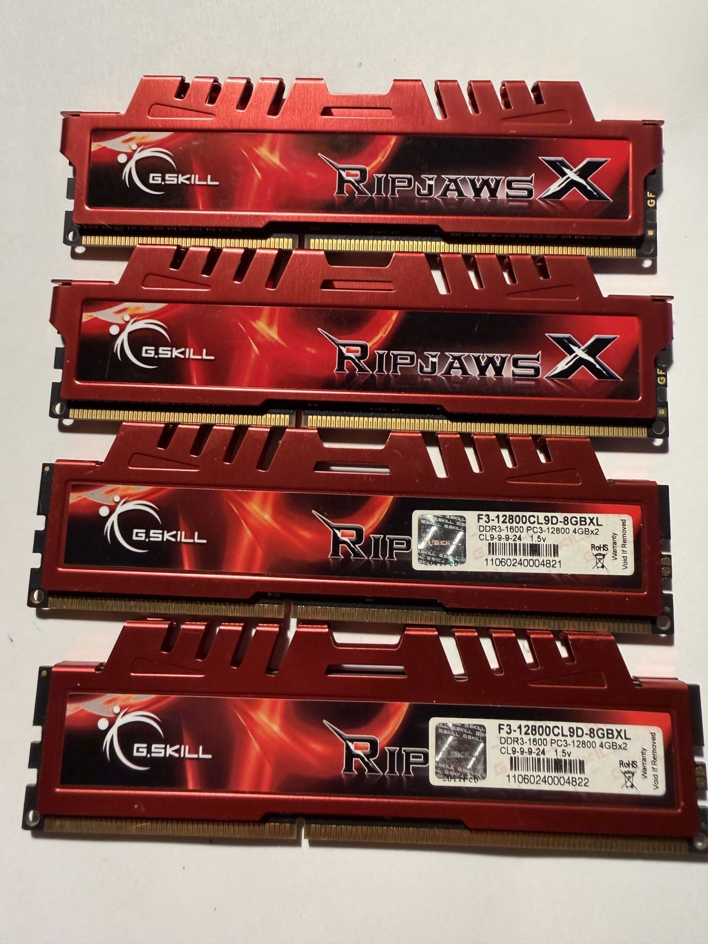 16gb RAM DDR3 G.Skill Ripjaws X