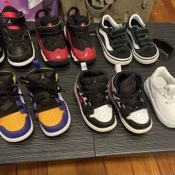 Baby Boys Jordan’s & 1 Pair Of Vans
