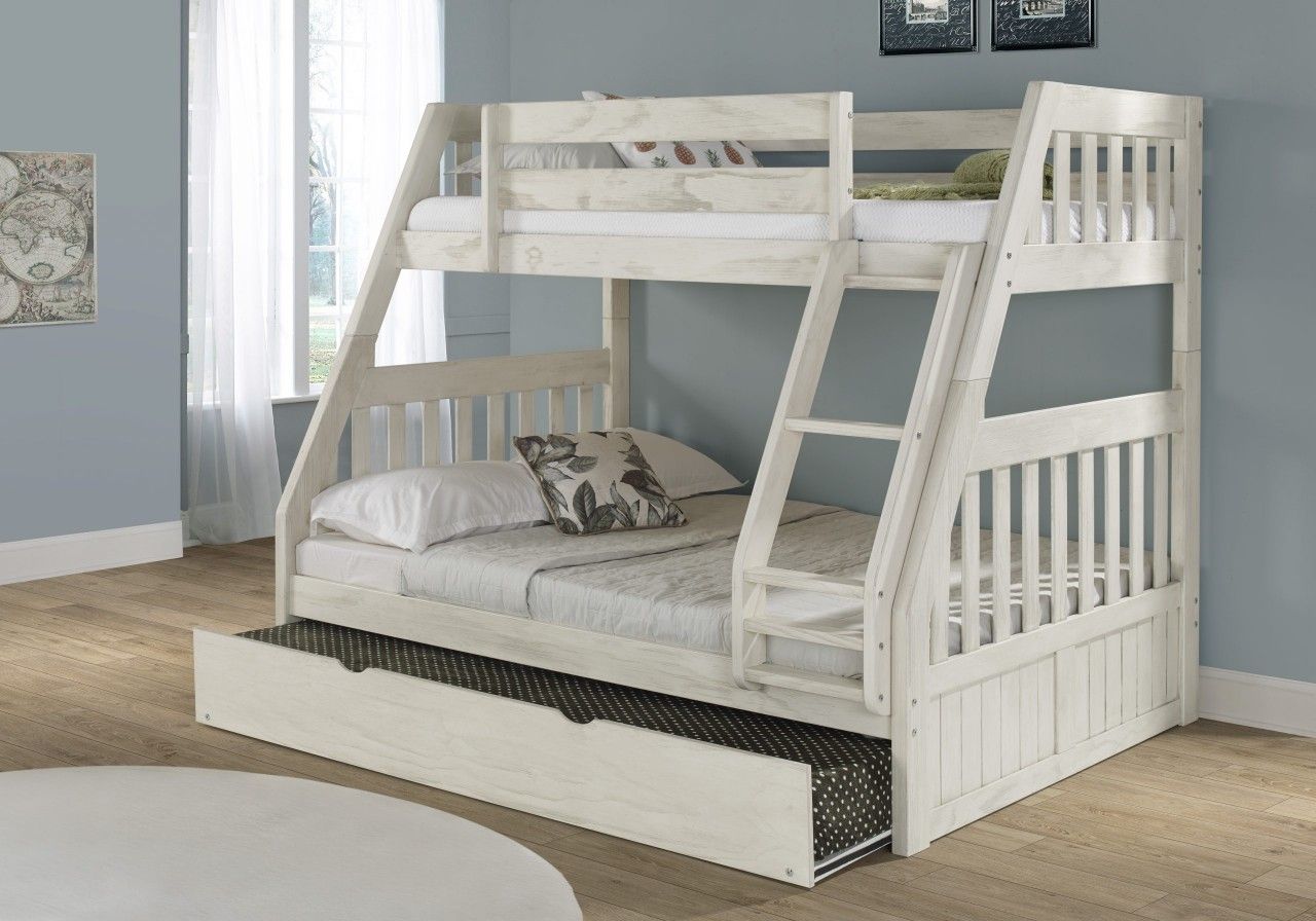 Trundle Bed Twin Full Twin Size White Bunk Beds Mattress