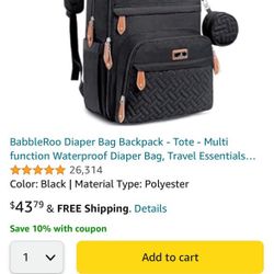 Babbleroo Diaper Bag 